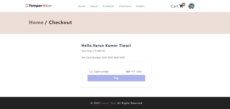 TomperWear E-commerce – screenshot 6