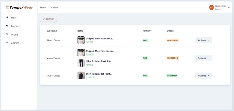 TomperWear E-commerce – screenshot 10