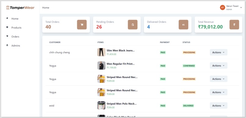 TomperWear E-commerce – screenshot 8
