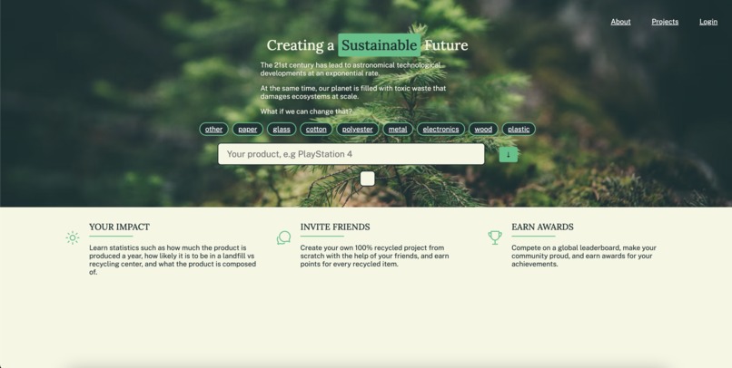 SustainaBEElity – screenshot 1