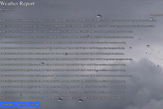 Weather Report Website