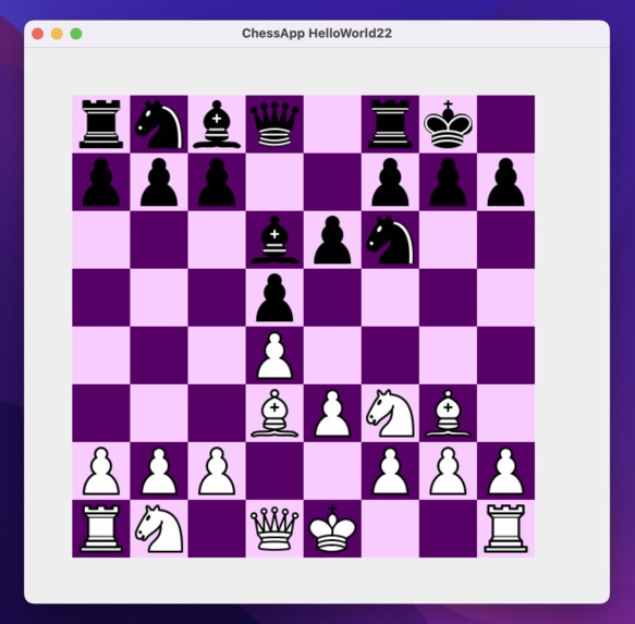 JavaChessApplication HelloWorld22 – screenshot 1