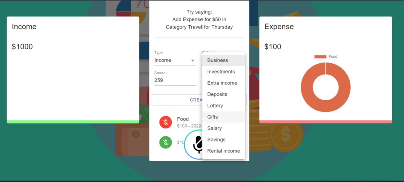 Expense Tracker – screenshot 1