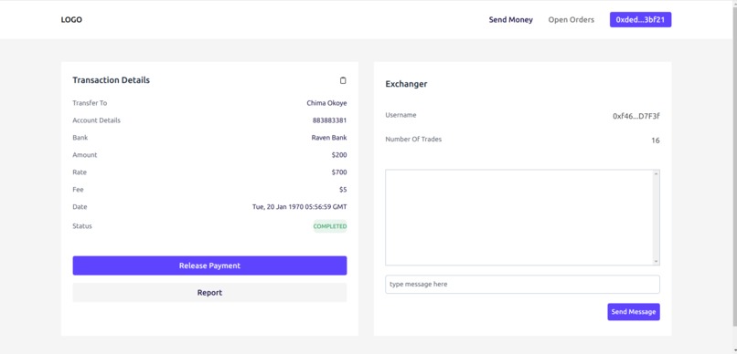 Radenu Remittance Protocol – screenshot 1