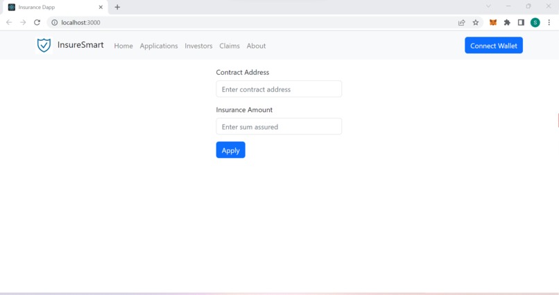 Smart Contract Insurance – screenshot 1