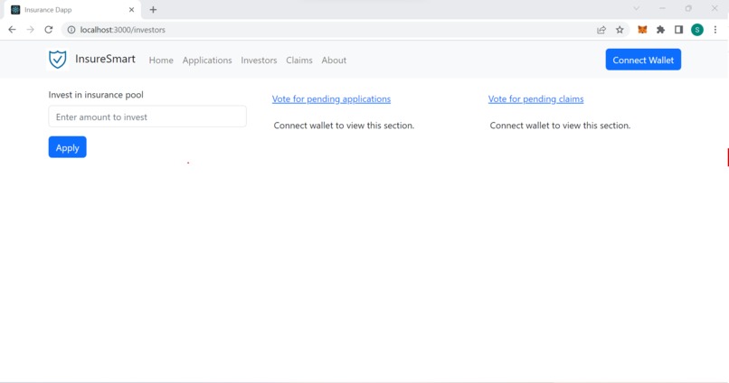 Smart Contract Insurance – screenshot 2