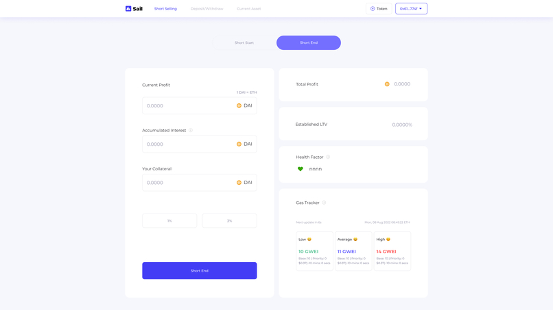 Sail protocol : One-click Defi – screenshot 3