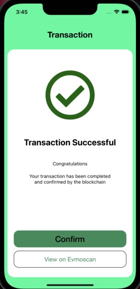Evmos Mobile Wallet – screenshot 5