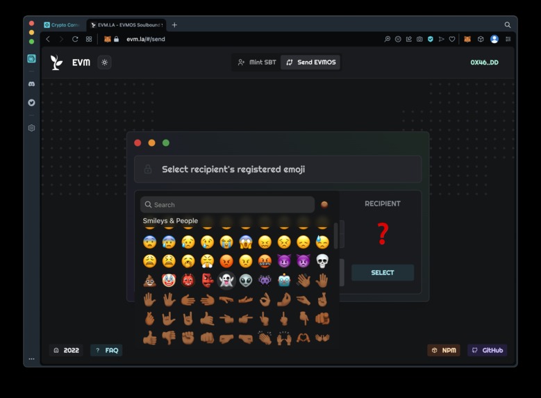 EVMOS Soulbound ✿ Token – screenshot 4