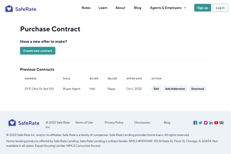 Home Purchase Contracts with HelloSign – screenshot 2