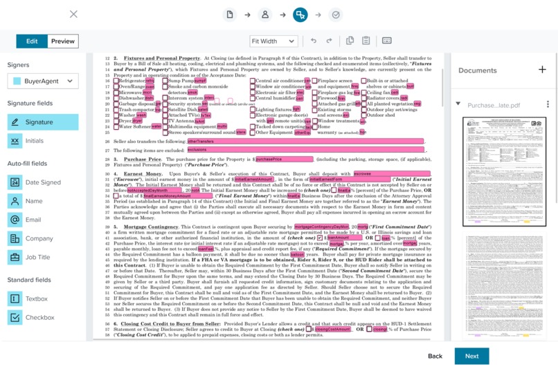 Home Purchase Contracts with HelloSign – screenshot 5