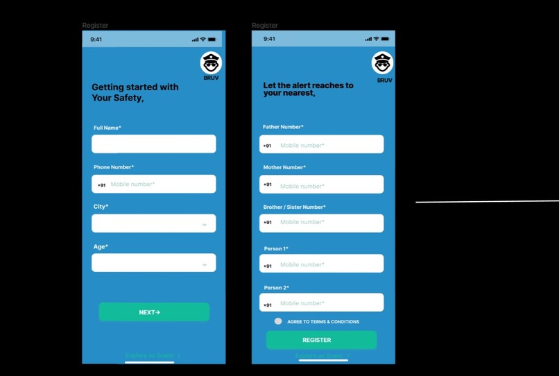 BRUV: The Women Safety App – screenshot 2