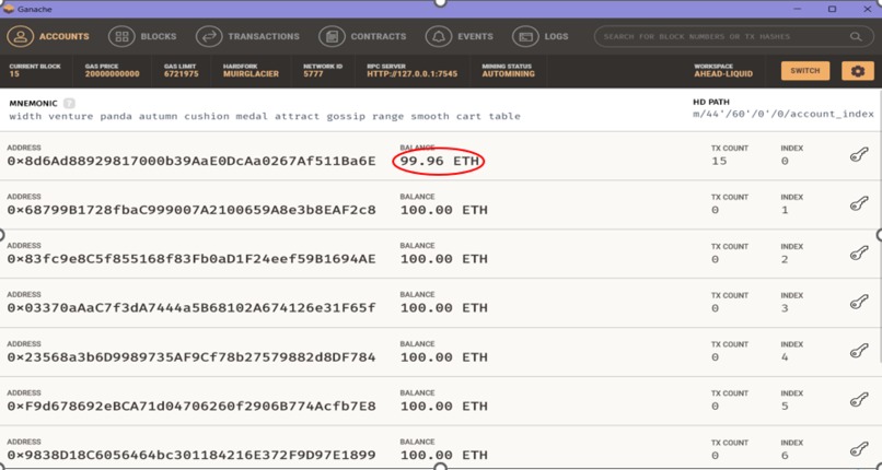BLOCKCHAIN PERSONAL WALLET – screenshot 1