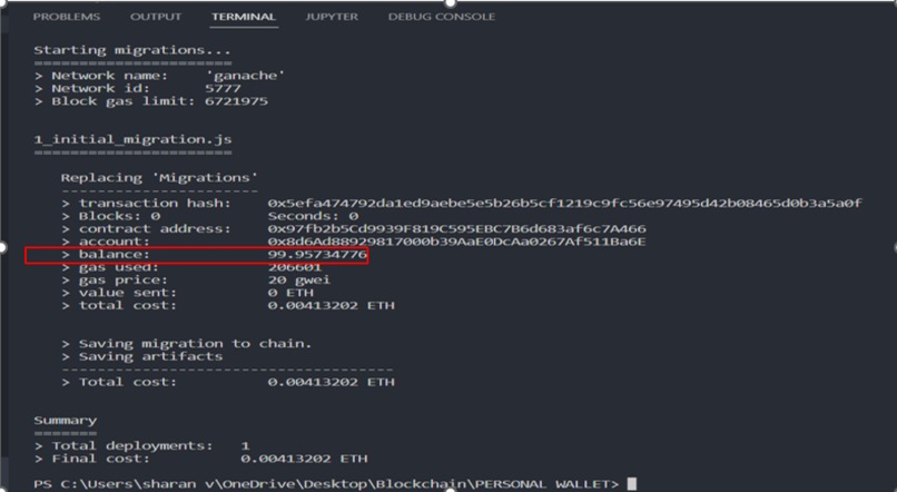 BLOCKCHAIN PERSONAL WALLET – screenshot 2