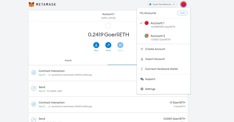 Transactionkrypt – screenshot 2