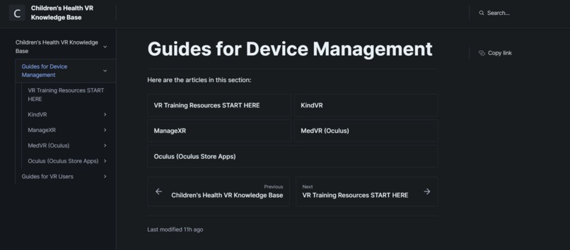 VR Knowledge Base – screenshot 3