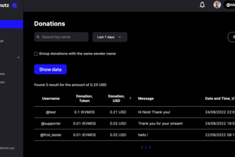 Crypto Donutz - Receive crypto donations in a smart way!