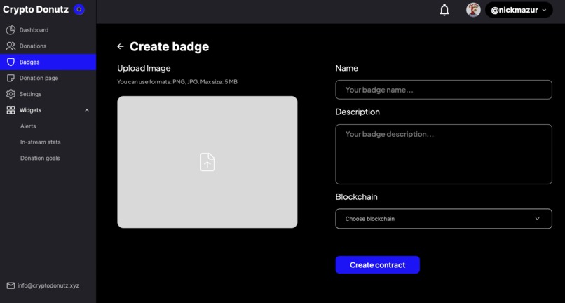 Crypto Donutz - Receive crypto donations in a smart way! – screenshot 2