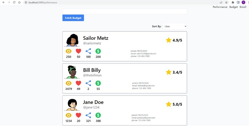 Influencer Engagement – screenshot 3