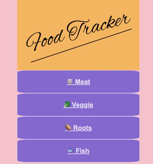 Food Tracker – screenshot 1