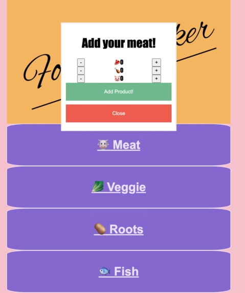 Food Tracker – screenshot 2