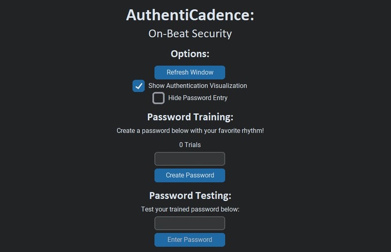 AuthentiCadence: On-Beat Security – screenshot 1