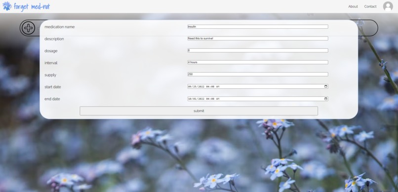forget med-not – screenshot 1