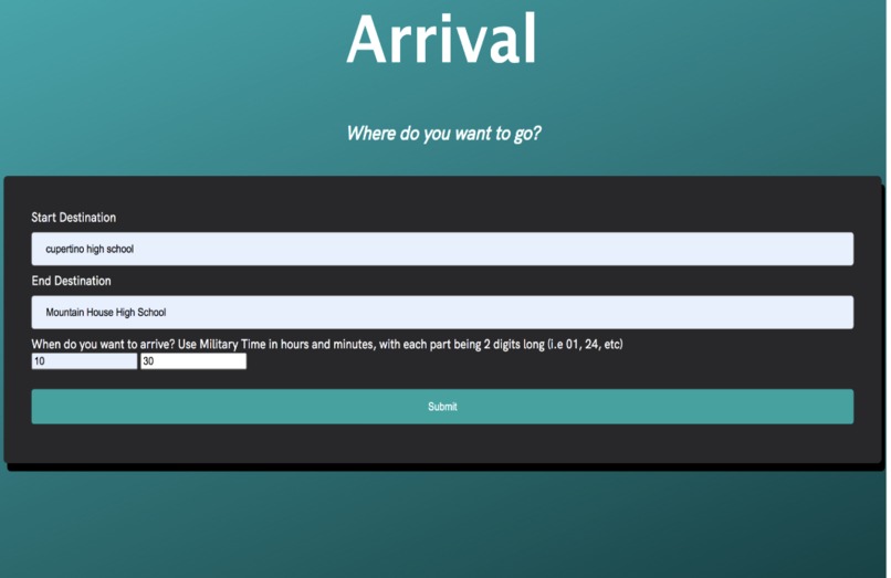 "Arrival" by Group 1 – screenshot 1