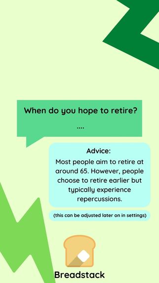 Breadstack retirement plan app – screenshot 5