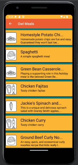 Owl Meals – screenshot 1