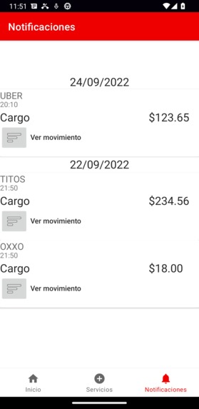 App Banorte – screenshot 1