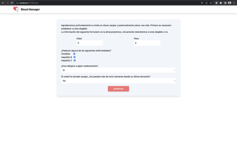 Blood Manager – screenshot 2