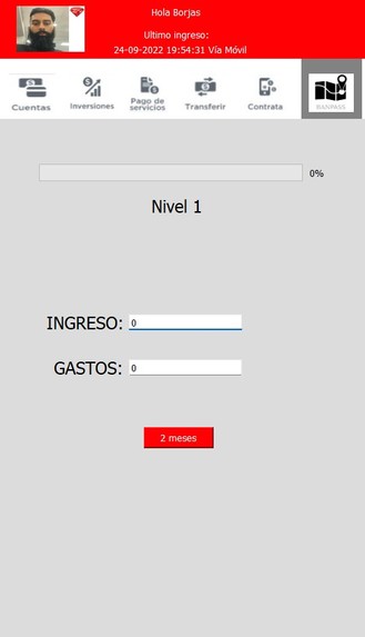 Sistema de recompensas banorte – screenshot 1