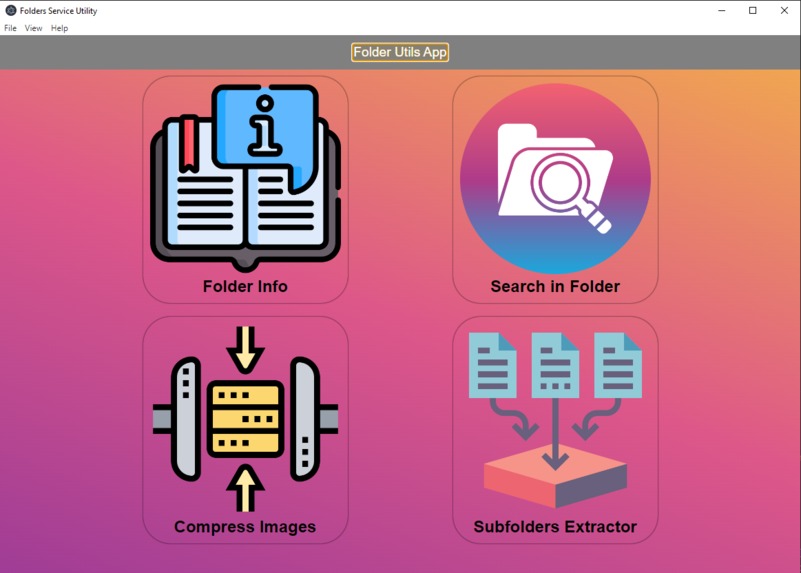 Folder-Services-Utils-App – screenshot 1