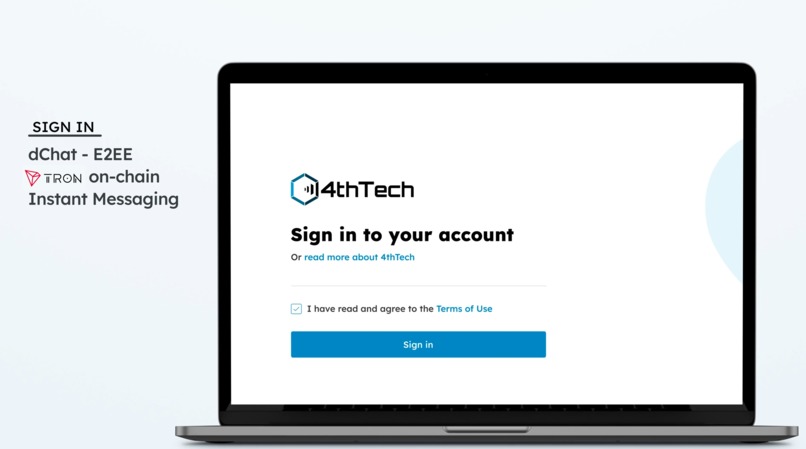 HolaChain, TRON L1 Secured W2W dChat Communication Framework – screenshot 2