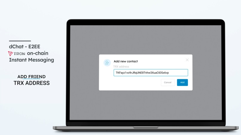 HolaChain, TRON L1 Secured W2W dChat Communication Framework – screenshot 5
