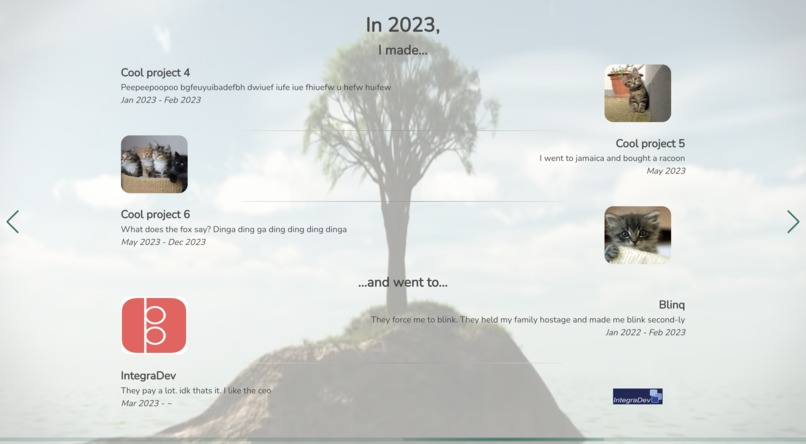 "Arts Students" Portfolio – screenshot 3