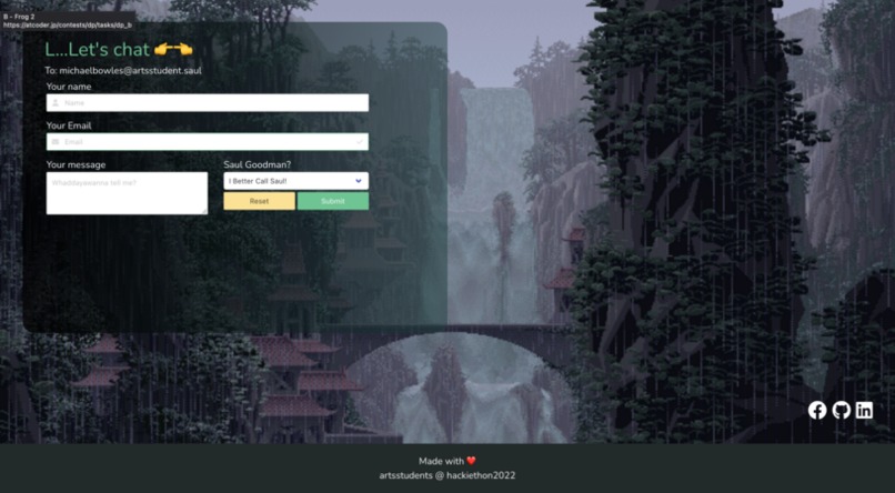 "Arts Students" Portfolio – screenshot 6