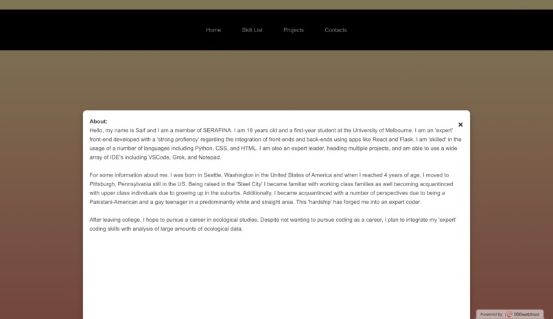Serafina Portfolio – screenshot 5