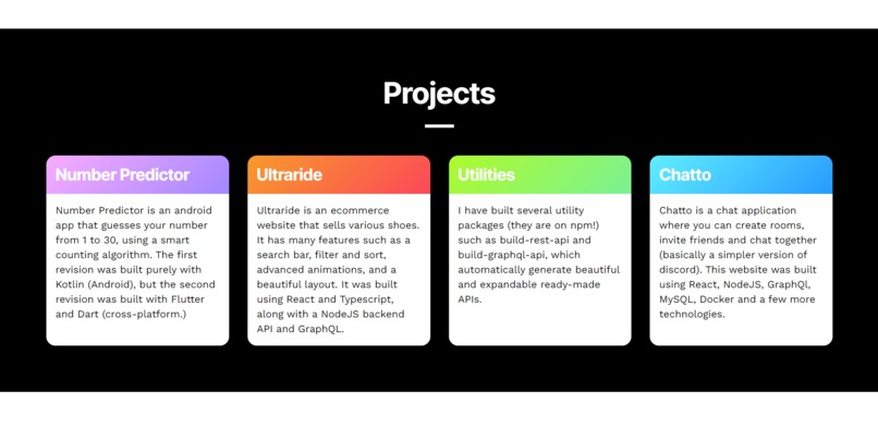 Portfolio Website by Midnight Coders – screenshot 1
