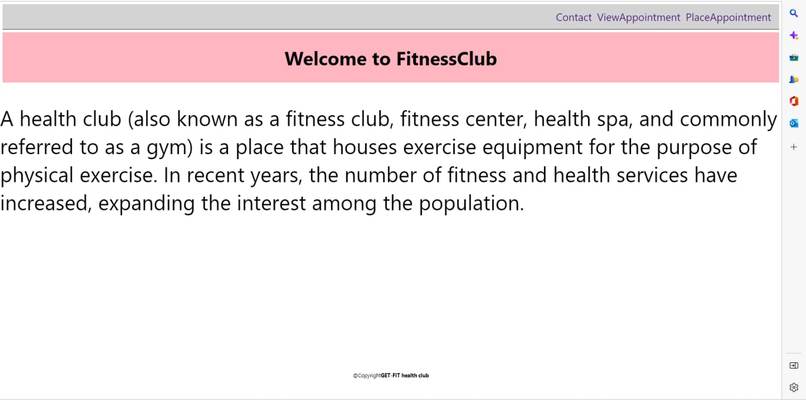 Fitness club – screenshot 1