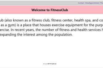 Fitness club