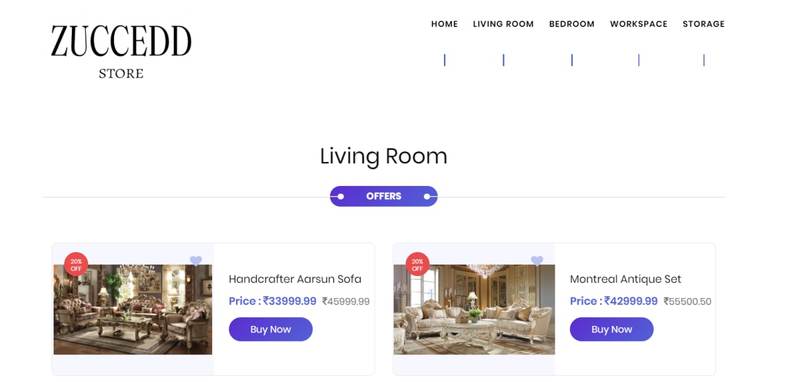 E_Commerce_Website_For_Antique_Furniture_Sales – screenshot 1