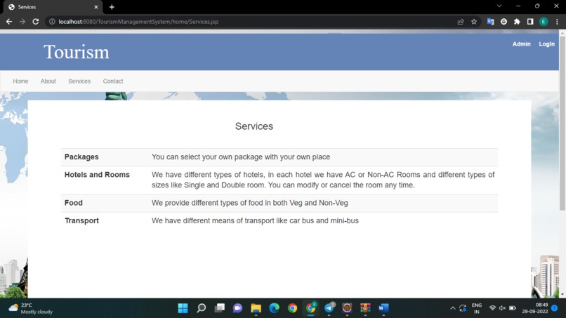 Tourism Management System – screenshot 8