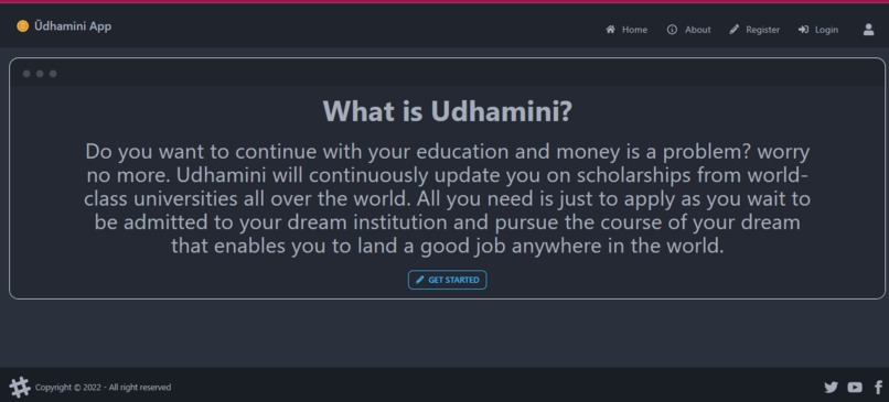 Udhamini Scholarship App – screenshot 3