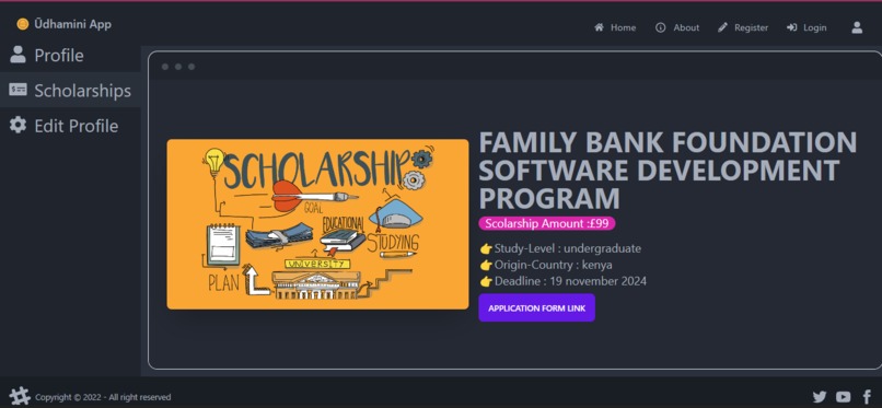 Udhamini Scholarship App – screenshot 4