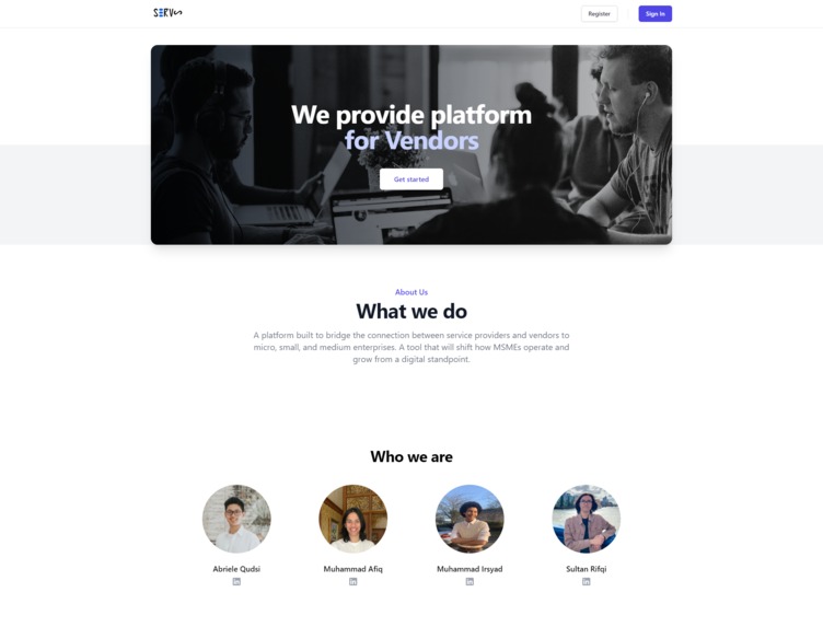 SERV – screenshot 1