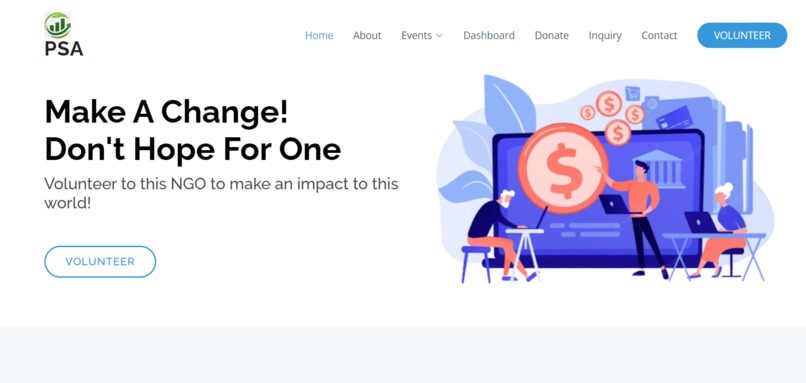 Website for NGO – screenshot 6