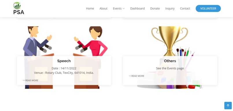 Website for NGO – screenshot 8