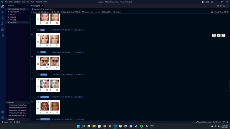 Using DB-VAE's in Facial Recognition – screenshot 5
